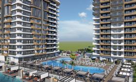 Nuevo apartamento de 1 dormitorio en venta en Hills Mahmutlar